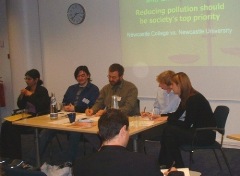 Debate on 'Reducing pollution should be societys top priority' Oct 2005